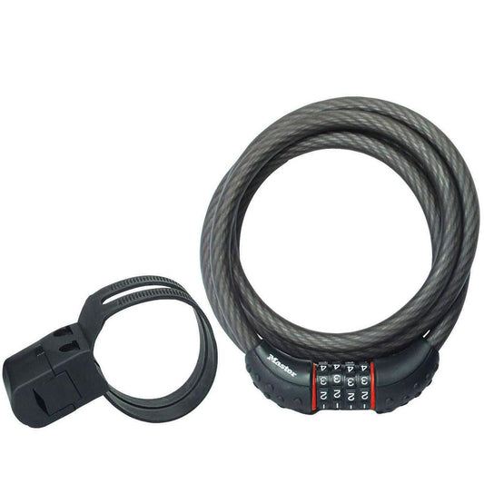 Master Lock 8122D Combination Cable Lock, 6-Feet x 1/2-Inch - Available at All In One Marketplace Canada