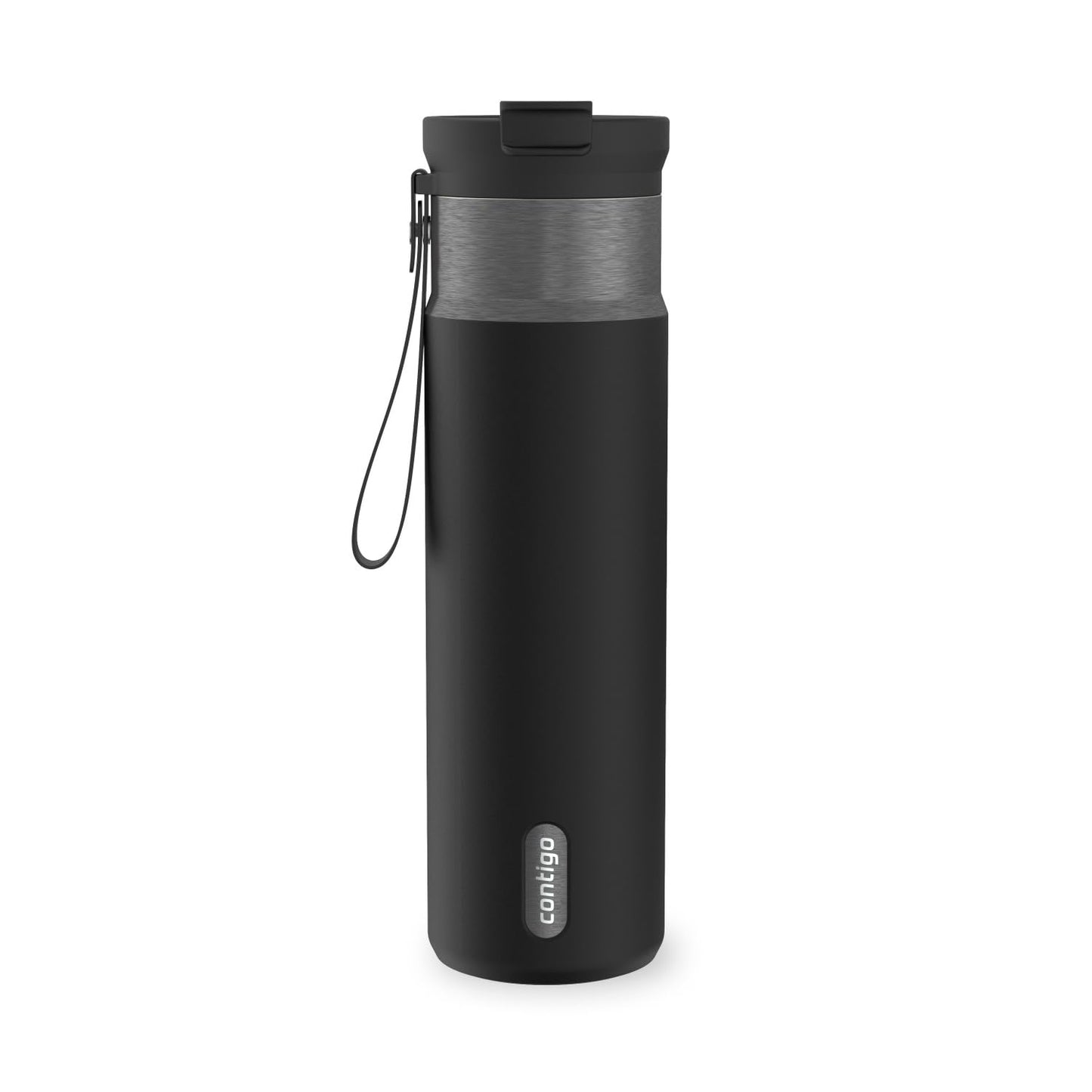 Contigo DualSip 24 oz Water Bottle w/Carry Strap & 2-Way Lid (Drink from Straw or Spout) | Vacuum-Insulated Stainless Steel for Cold Drinks | 100% Leakproof | BPA & Lead-Free | Dishwasher Safe 🍁 All In One Marketplace Canada