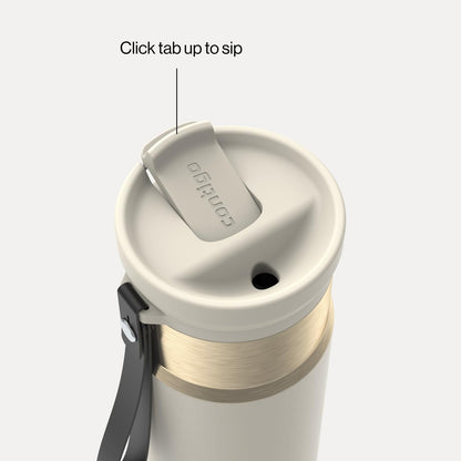 Contigo SnapSeal 24 oz Water Bottle w/Carry Strap & Reusable Straw | Vacuum-Insulated Stainless Steel for Hot & Cold Drinks | Spill-Proof Lid | BPA & Lead-Free | Dishwasher Safe 🍁 All In One Marketplace Canada