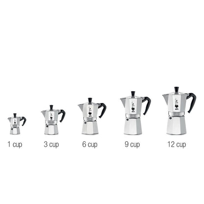 Bialetti - Moka Express: Iconic Stovetop Espresso Maker, Makes Real Italian Coffee, Moka Pot 3 Cups (4.3 Oz - 130 Ml), Aluminium, Silver 🍁 All In One Marketplace Canada