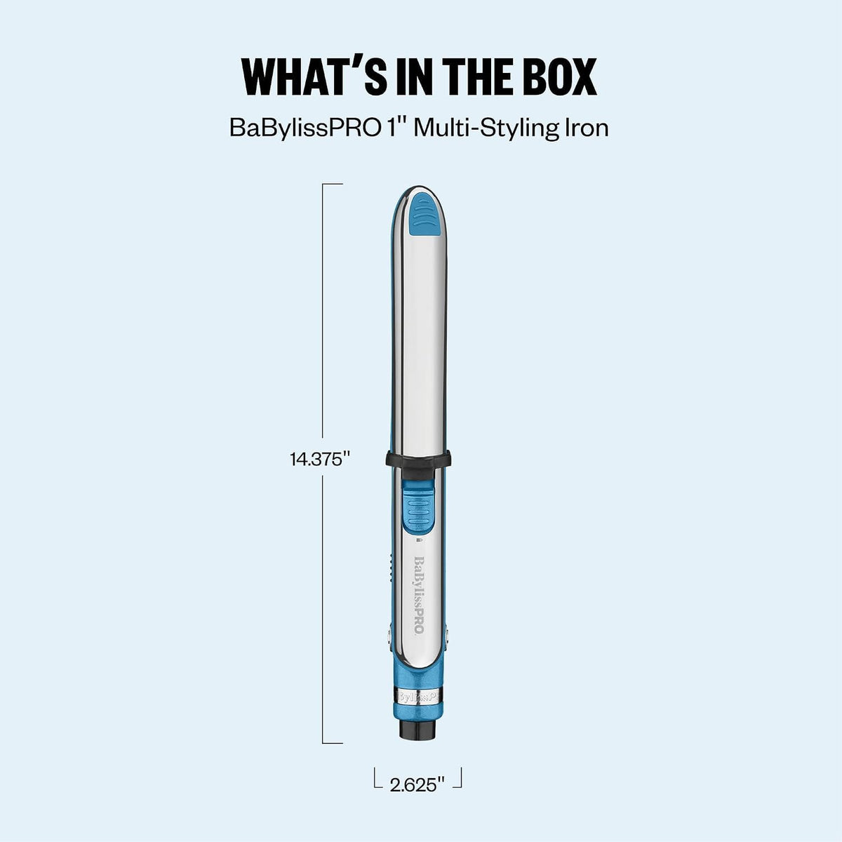 BaBylissPRO The Optima 3100 Flat Iron, Dual Voltage, 1 inch