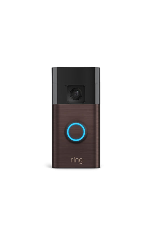 Sonnette vidéo Ring à batterie — Vidéo corps entier, visualisation en direct avec communication bidirectionnelle, détection de mouvements et alertes, bronze vénitien 🍁 All In One Marketplace Canada