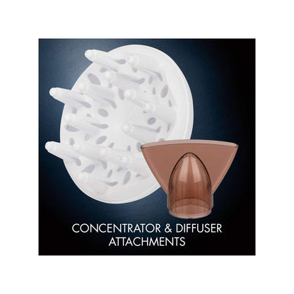 Conair 362C Infiniti Pro Tourmaline Ceramic Soft Touch Full Size Hair Dryer, 1875 Watts, Includes Concentrator, 3 Heat/2 Speed Settings, Great for Travel - Available at All In One Marketplace Canada