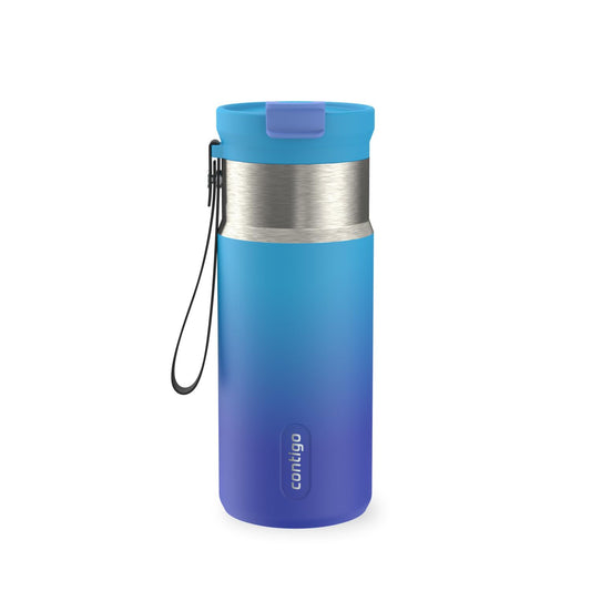 Contigo DualSip 16 oz Compact Water Bottle w/ 2-Way Lid (Drink from Straw or Spout) | Vacuum-Insulated Stainless Steel for Cold Drinks | 100% Leakproof | BPA & Lead-Free | Dishwasher Safe 🍁 All In One Marketplace Canada Contigo