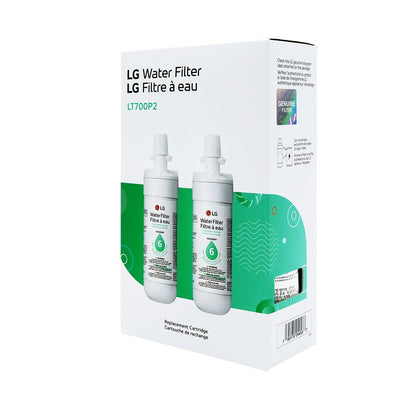 LG LT700P2-6 Month / 200 Gallon Capacity Per Unit/Replacement Refrigerator Water Filter (NSF42, NSF53, and NSF401) ADQ36006121﻿