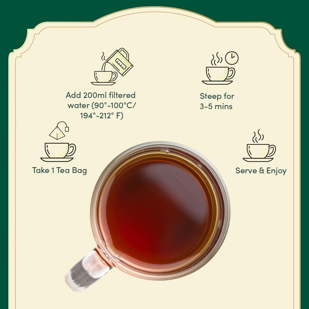 VAHDAM Assorted Tea Sampler - 20 Flavors in 40 Pyramid Teabags | Premium Long Leaf Tea Gift Set