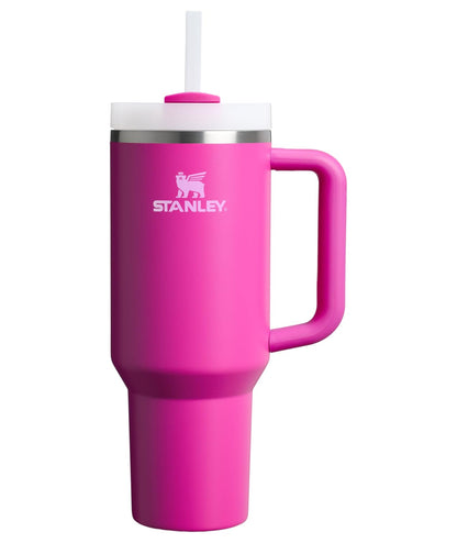 STANLEY Quencher H2.0 Tumbler with Handle and Straw 40 oz | Flowstate 3-Position Lid | Cup Holder Compatible for Travel | Insulated Stainless Steel Cup | BPA-Free | Violet Blossom