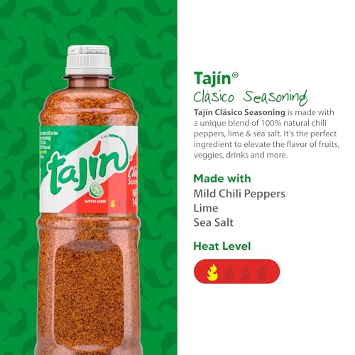 Tajin Clasico Chili Lime Seasoning 14 oz - 2 Pack