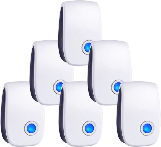 Pest Control Repeller, Plug-in Pest Control Repellent for Mouse, Insect, Cockroach, Mice, Spider, Bug, Ant, Mosquito, Rodent & Rats Indoor Use Repeller 6 Packs - Available at All In One Marketplace Canada