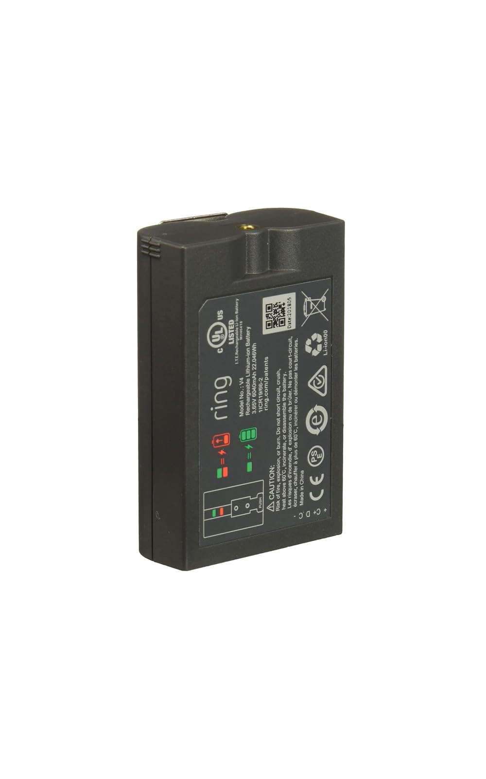 Quick Release Battery Pack — Compatible with all battery-powered Ring Cameras and Ring Doorbells