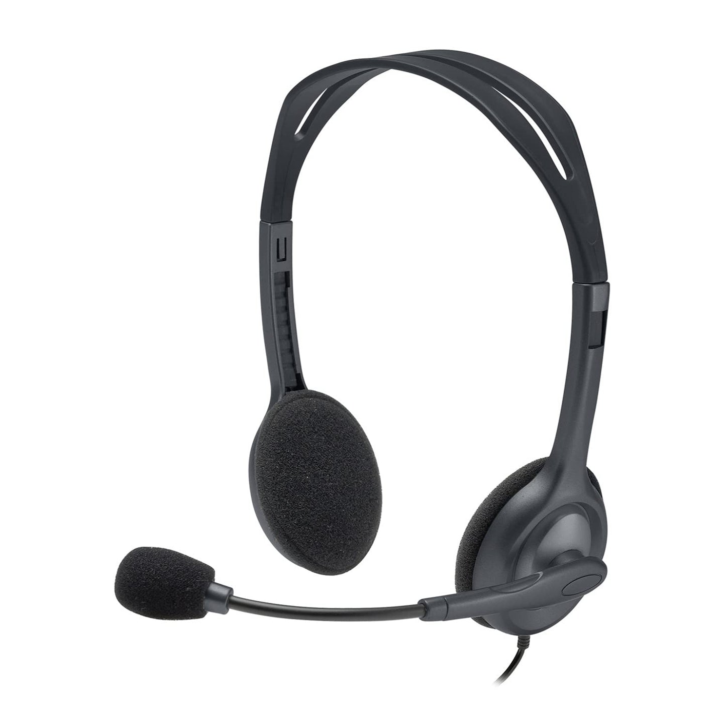 Logitech H111 Wired Headset Stereo Headphones Noise Cancelling - Black 🍁 All In One Marketplace Canada