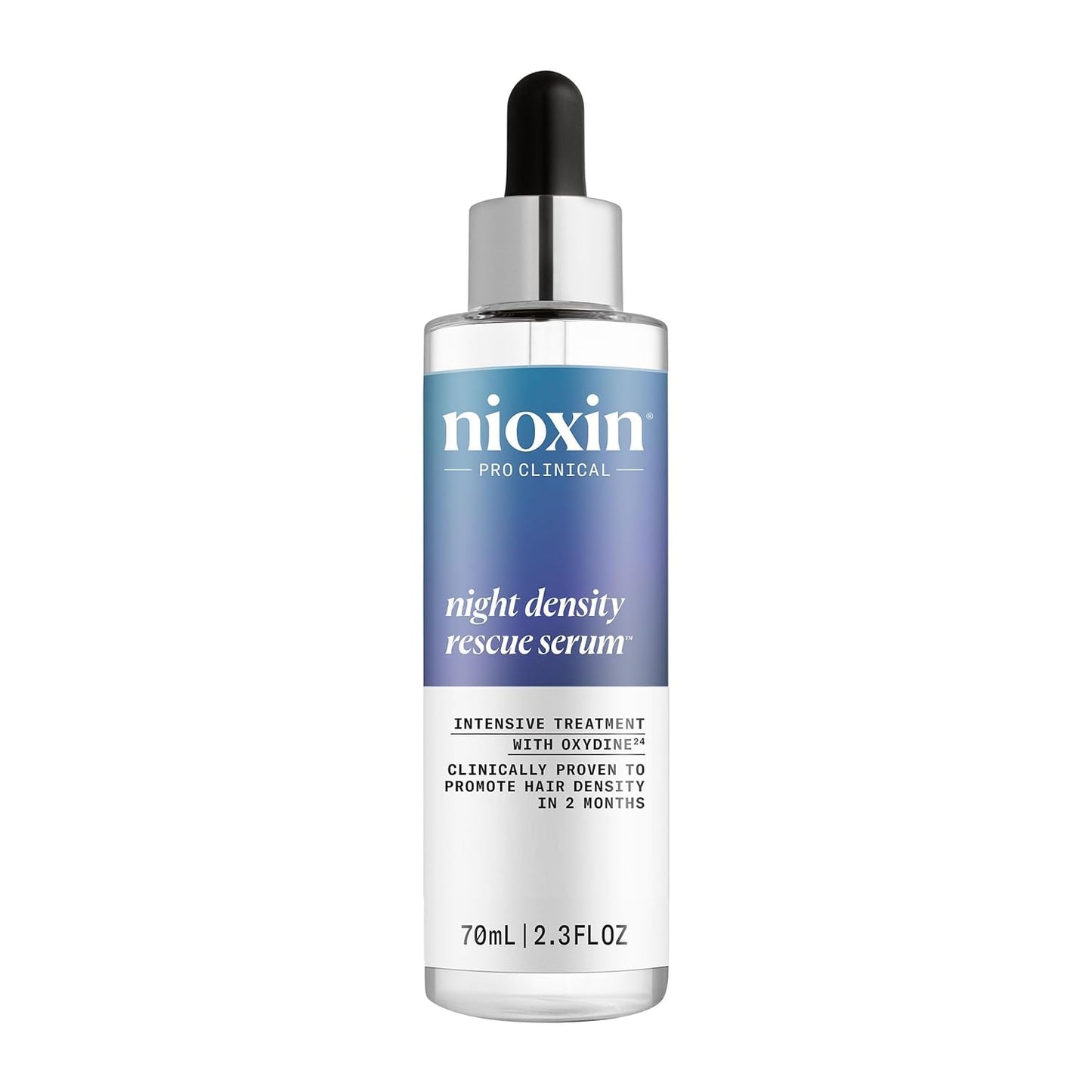 Nioxin Night Density Rescue Serum | Overnight Hair Thickening Serum | Protects Against Hair Breakage | Intensive Treatment with Oxydine | 2.4 Fl oz | 70 ml NIOXIN