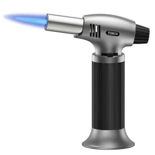 Sondiko Butane Torch, Refillable Kitchen Torch Lighter, Fit All Butane Tanks Blow Torch with Safety Lock and Adjustable Flame for Desserts, Creme Brulee, BBQ, and Baking—Butane Gas is Not Included - Available at All In One Marketplace Canada