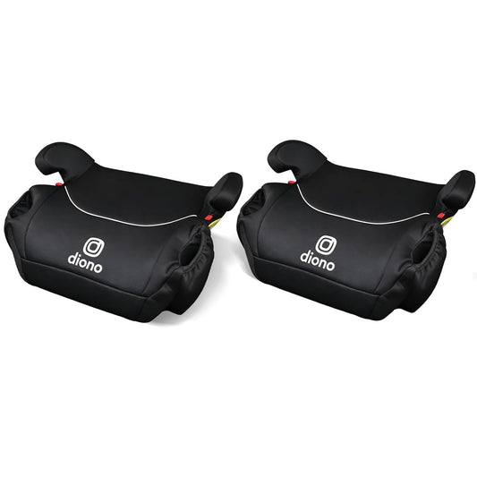Diono Solana 2022, No Latch, Pack of 2 Backless Booster Car Seats, Lightweight, Machine Washable Covers, Cup Holders, Black Charcoal 🍁 All In One Marketplace Canada