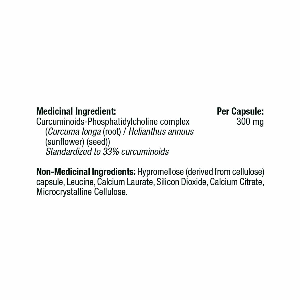 THORNE - Curcumin Phytosome (Formerly Meriva-HP) 300 mg - Curcumin Phytosome Supplement - 60 Capsules - 30 Servings - Available at All In One Marketplace Canada