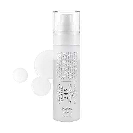Dr.Althea 345 Relief Cream Mist | Hydrating Facial Mist with Rice Extract | Soothing Care for Sensitive Skin | Vegan Korean Skincare, 100ml - Available at All In One Marketplace Canada