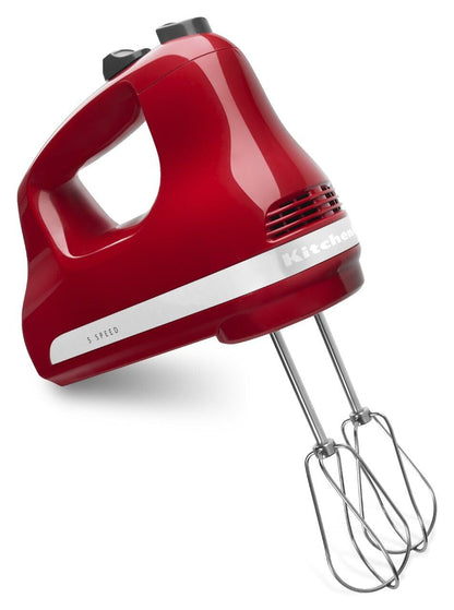 KitchenAid 5-Speed Ultra Power Hand Mixer in Red - Model KHM512ER