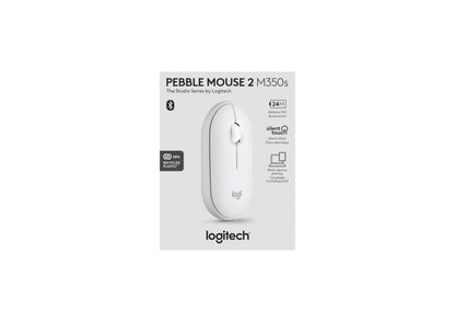 Logitech M350s Pebble 2 Bluetooth Wireless Mouse - Tonal White