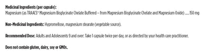 Designs for Health Magnesium Glycinate Complex - Chelated Magnesium Bisglycinate + High Absorption Magnesium Oxide for Heart Health, Immune Support & Bone Strength - Vegan (120 Capsules) - Available at All In One Marketplace Canada