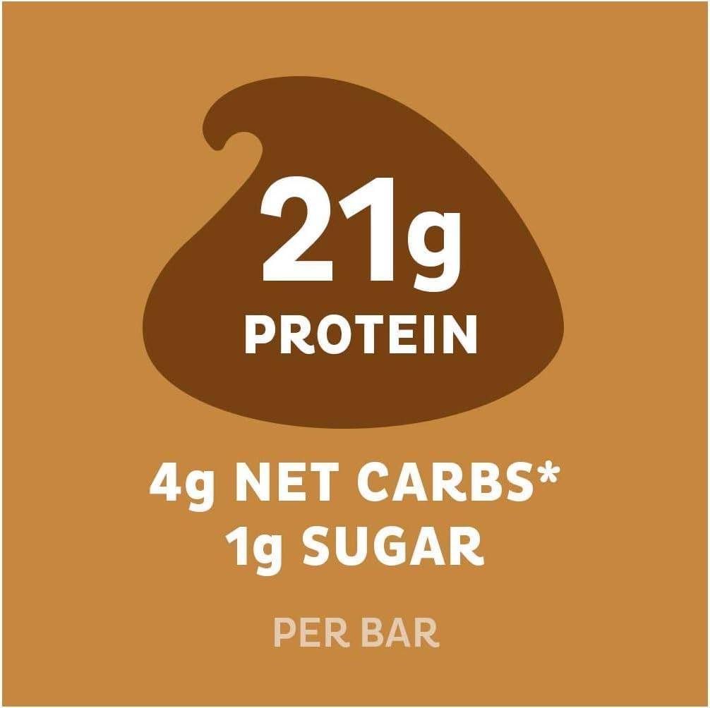 Quest Chocolate Chip Cookie Dough Protein Bar – 21g Protein, 1g Sugar, High Fibre, Keto Friendly – 12 Count