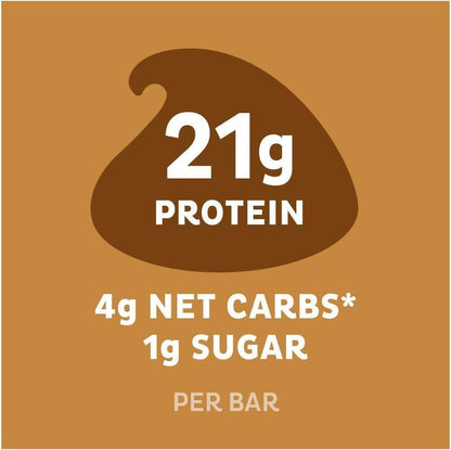 Quest Chocolate Chip Cookie Dough Protein Bar – 21g Protein, 1g Sugar, High Fibre, Keto Friendly – 12 Count