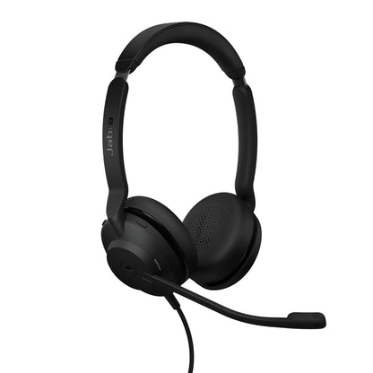 Jabra Evolve2 30 SE (2025 Version) Wired Dual-Ear Headset with Microphone for Work – Computer Headset - New USB-A and USB-C Cable - Works with All Online Meeting Platforms - Black