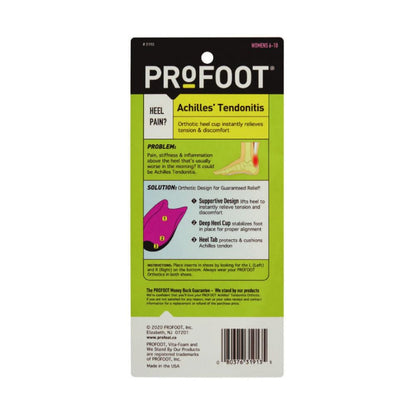 ProFoot Achilles Tendonitis Women's Orthotic Heel Cup, pack of 1