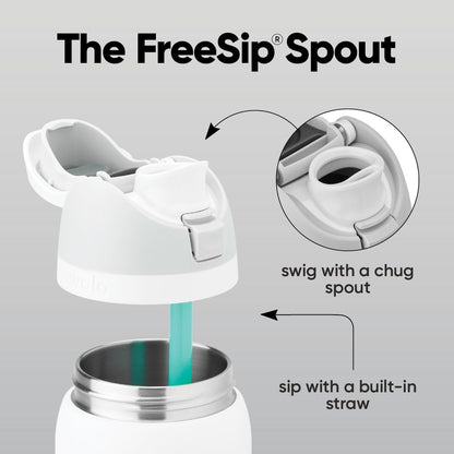 Bouteille d'eau isotherme en acier inoxydable Owala FreeSip avec paille, bouteille de sport sans BPA, idéale pour les voyages, 40 oz, Lemon Limeade