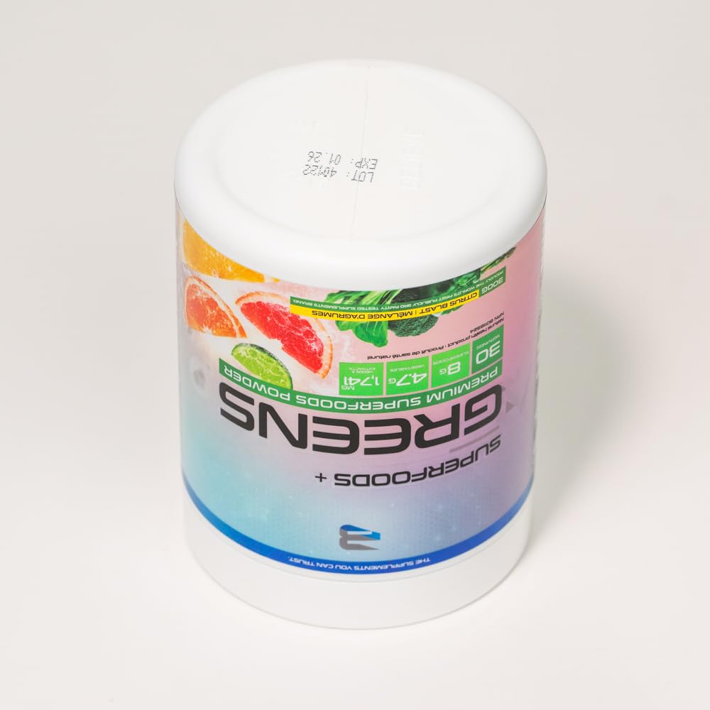 Believe Supplements Superfoods+Greens - Superfood Blend | Boost Energy, Immunity, and Digestion | Rich in Antioxidants & Essential Nutrients! (30 Servings, Citrus Blast) Believe Supplements