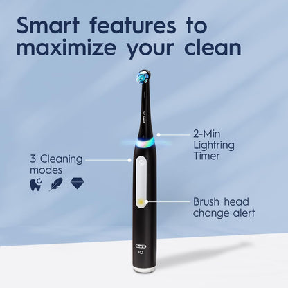 Oral-B iO Electric Toothbrush, Series 3 Limited with (2) Brush Heads, Rechargeable, Azalea Pink Oral-B