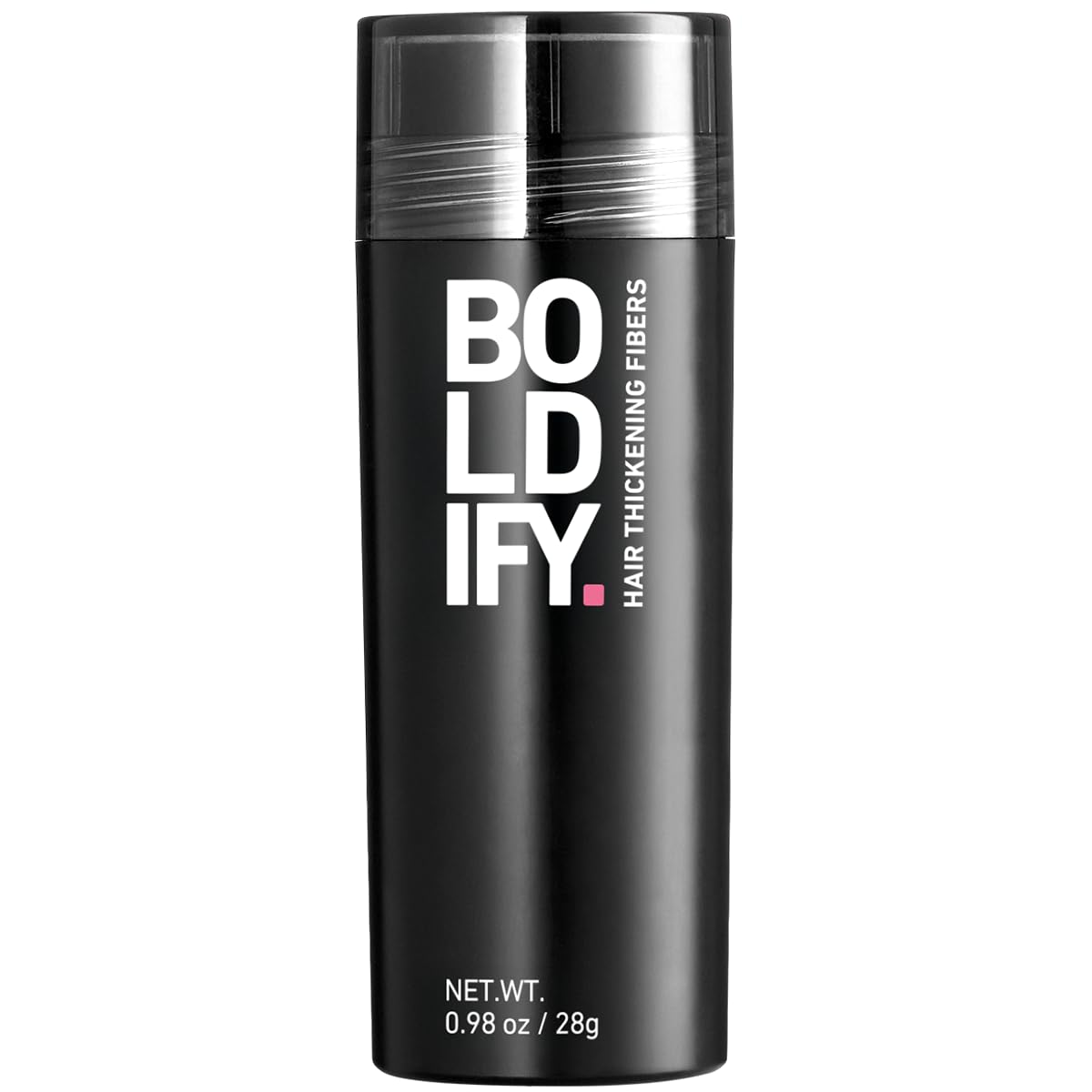 BOLDIFY Hair Fibers (28g) - Fill In Thinning and Fine Hair for an Instantly Fuller, Thicker Look - 14 Shades for Women & Men - Black - Available at All In One Marketplace Canada