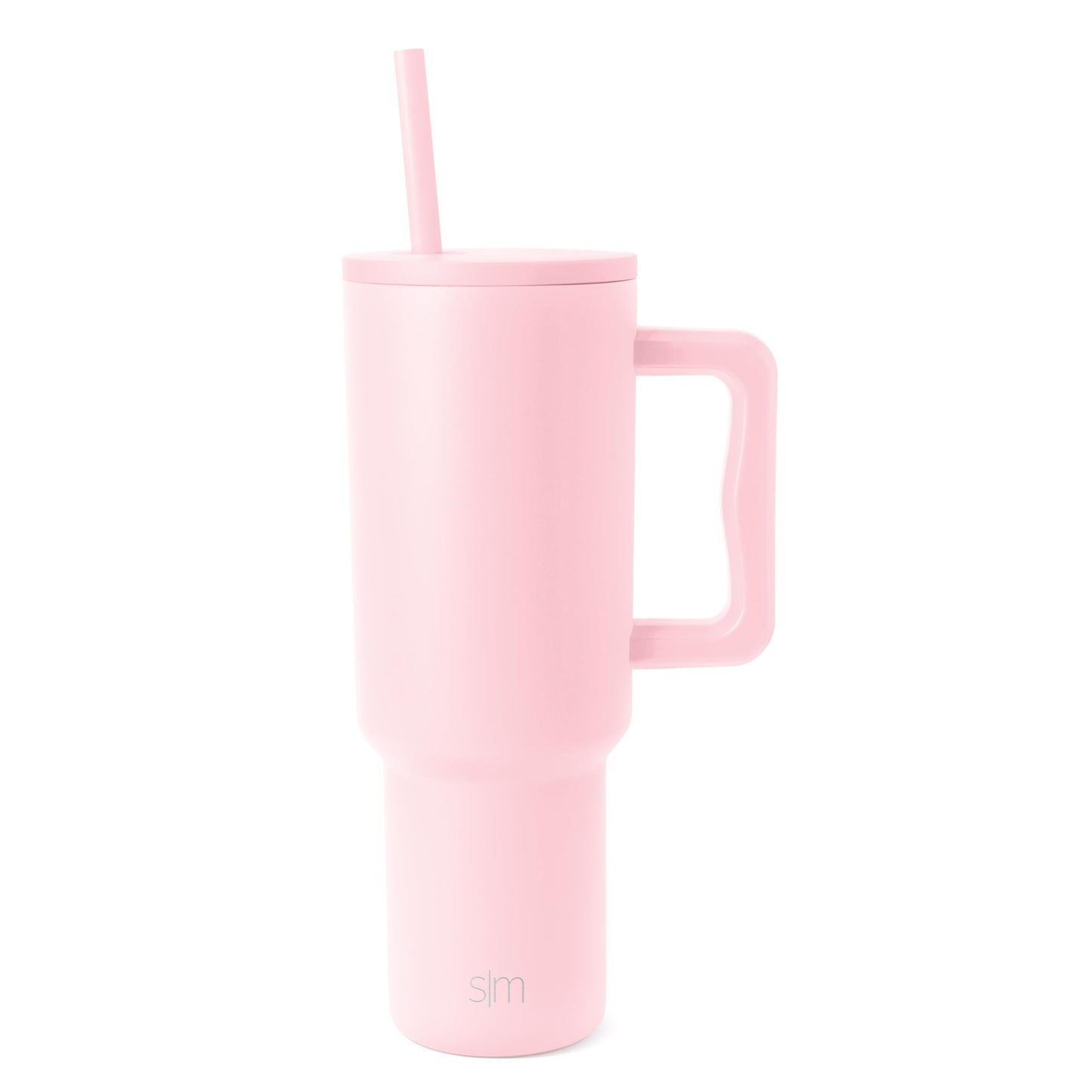 Simple Modern Tumbler with Handle and Straw | 40oz | Pink Simple Modern