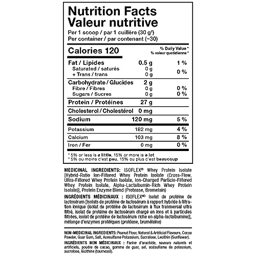 ALLMAX ISOFLEX 100% Ultra-Pure Whey Protein Isolate - Chocolate Peanut Butter - 2 lb