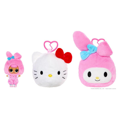 L.O.L. Surprise! Loves Hello Kitty Reversible Plush Surprise - 41 cm Large Plush Figures by Sanrio with Matching L.O.L. Tot, 5 Surprises + Keyring to Take Away, from 4 Years