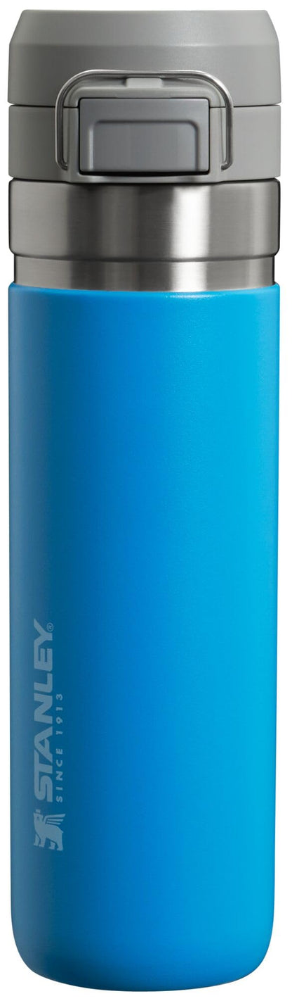Stanley Quick Flip GO Water Bottle 24 oz | Push Button Lid | Leakproof and Packable for Travel and Sports | Insulated Stainless Steel | BPA-Free | Azure 🍁 All In One Marketplace Canada