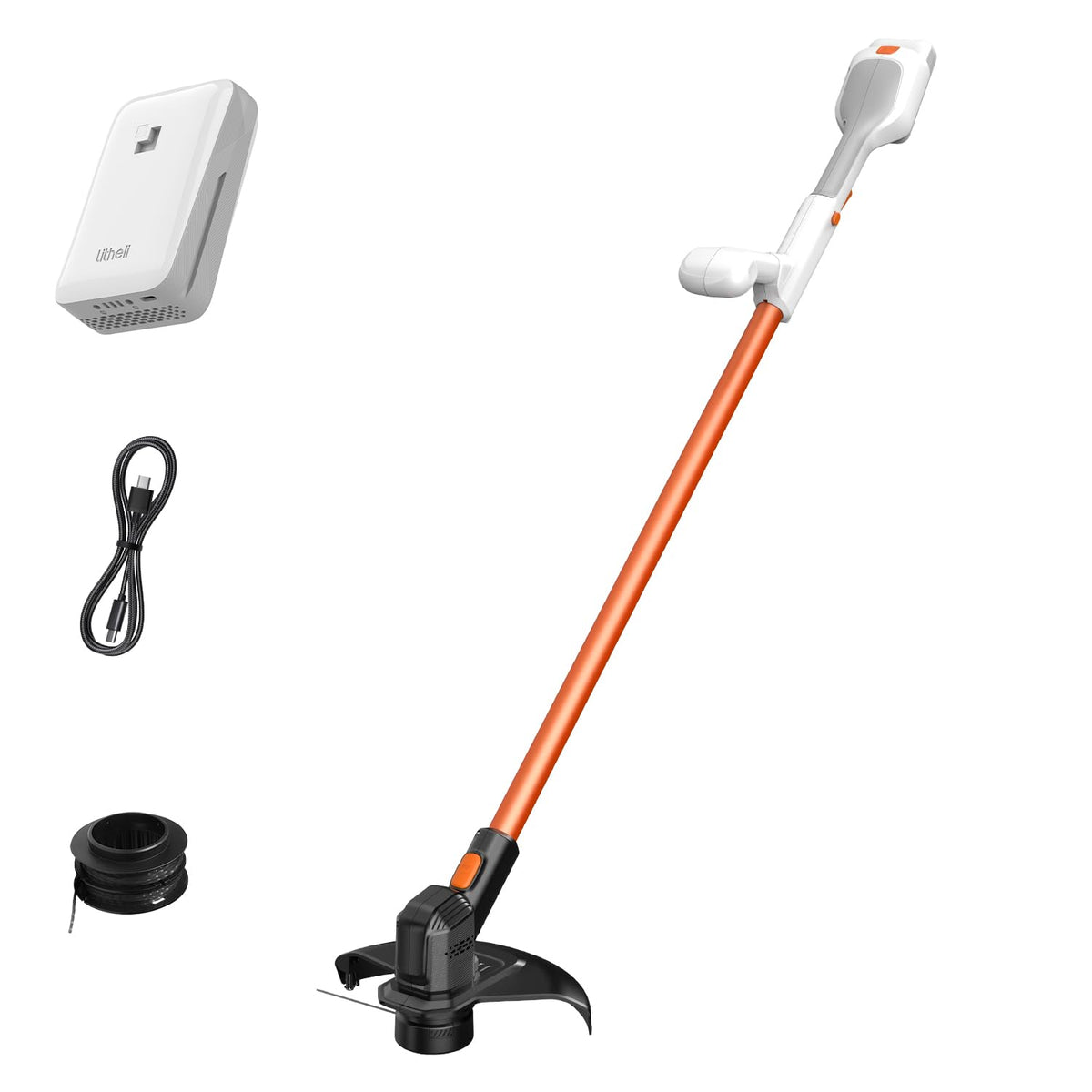 Litheli Cordless Weed Wacker 12 Inch,U20 Handy＋20V String Trimmer & Weed Eater with 2.0 Ah Battery,Grass Trimmer Tools for Garden,Yard and Farm