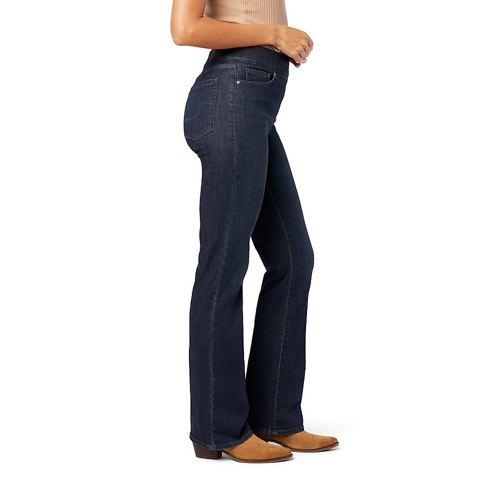 Levi Strauss Signature Gold Women's Totally Shaping Pull-on Bootcut Jeans High-Rise Stretch Denim, Shadow Nebula, 18 Plus