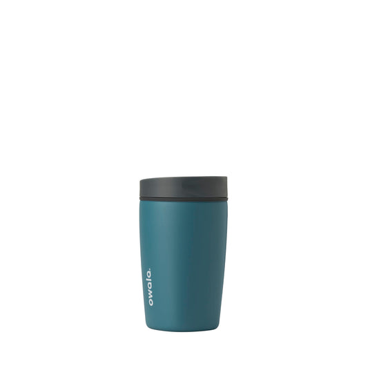 Owala SmoothSip Slider Insulated Stainless Steel Coffee Tumbler, Reusable Iced Coffee Cup, Hot Coffee Travel Mug, BPA Free 12 oz, High Dive 🍁 All In One Marketplace Canada