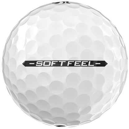 Srixon Soft Feel_14 Ultra Soft & Durable Golf Balls | Stable Trajectory & Controlled Spin| Premium Feel & Control Around The Green| Yellow/White Srixon