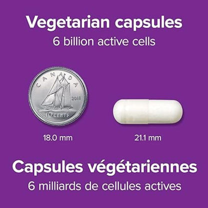 Webber Naturals Acidophilus Bifidus with FOS, 6 Billion Active Cells, 4 Probiotic Strains, 180 Capsules, For Digestive Health, Vegetarian - Available at All In One Marketplace Canada