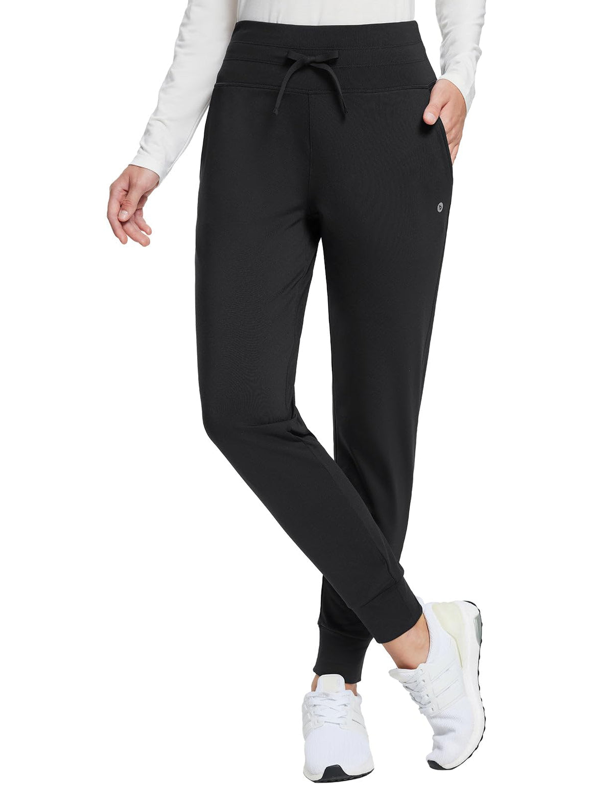 baleaf Women's Fleece Lined Pants Water Resistant Thermal Joggers Winter Running Hiking Sweatpants Snow Pants Pockets Black M 🍁 All In One Marketplace Canada