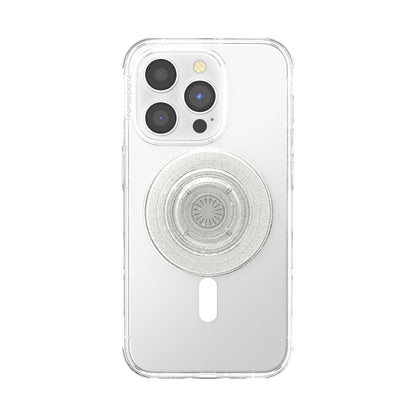PopSockets Phone Grip for MagSafe, Magnetic Holder- Clear Glitter