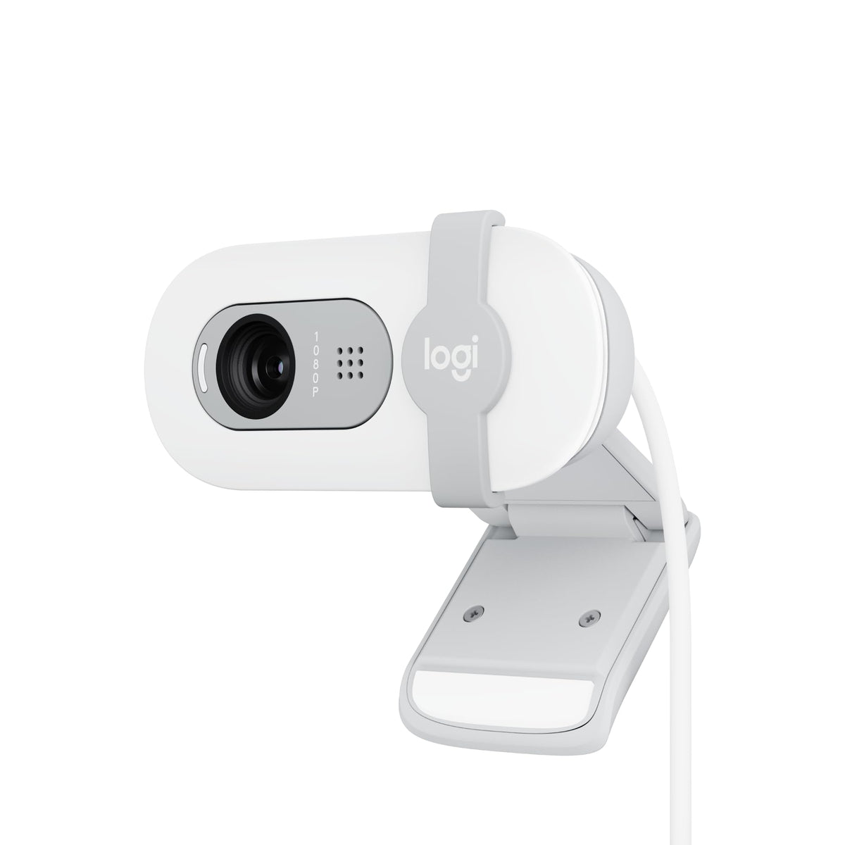 Logitech Brio 100 Full HD 1080p Webcam for Streaming and Meetings - White