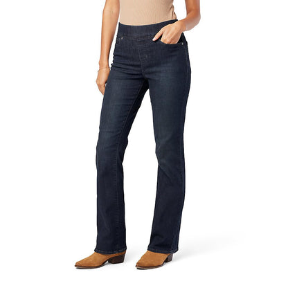 Levi Strauss Signature Gold Women's Totally Shaping Pull-on Bootcut Jeans High-Rise Stretch Denim, Shadow Nebula, 10