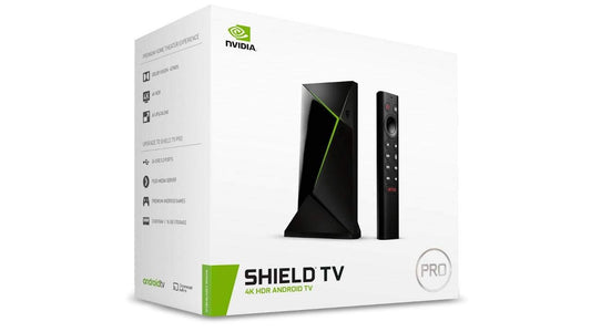 NVIDIA SHIELD Android TV Pro | 4K HDR Streaming Media Player, High Performance, Dolby Vision, 3GB RAM, 2x USB, Works with Alexa, Black