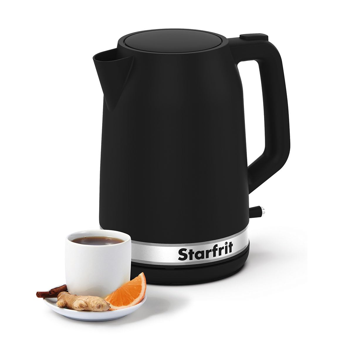 Starfrit Electric Kettle - 1.7L Capacity - Water Level Indicator - Automatic Shut-Off - 1500W – Black 🍁 All In One Marketplace Canada