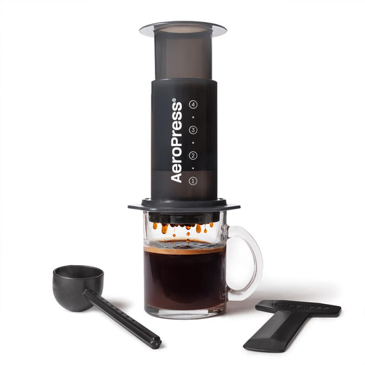AeroPress Original Coffee Press - All-in-One French Press, Pour-Over & Espresso Style Manual Brewer, 2 Min Brew for Less Bitterness, More Flavor, Small Portable Coffee Maker, Travel & Camping - Available at All In One Marketplace Canada