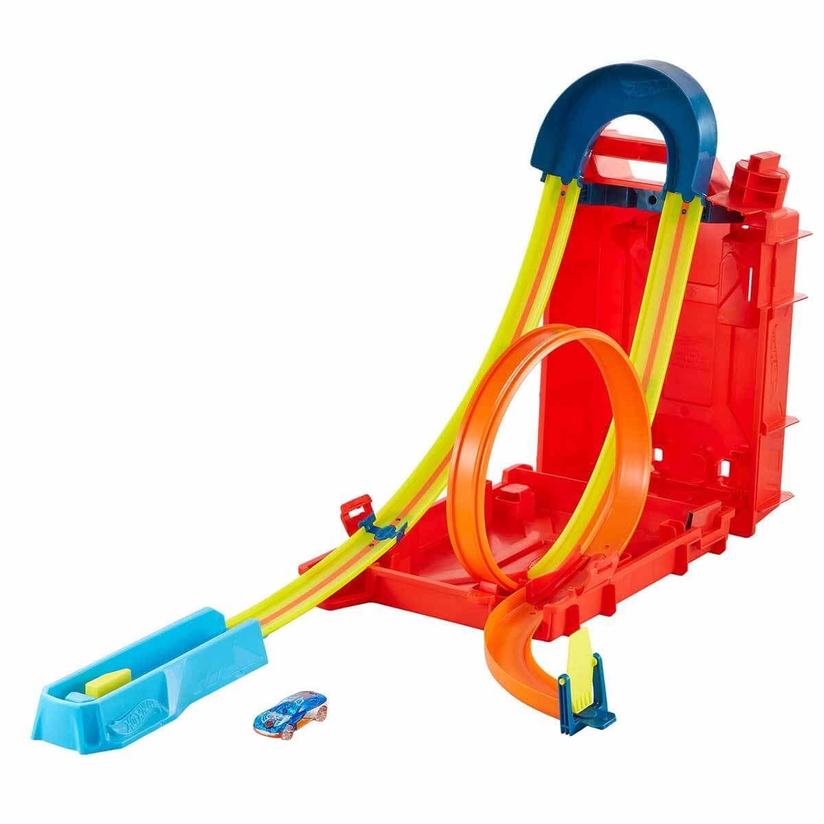 Hot Wheels Track Builder Unlimited Fuel Can Stunt Box Playset & Car Hot Wheels