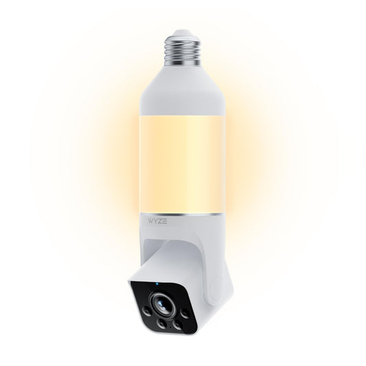 WYZE Bulb Cam Security Camera, 2K HD Security Cameras Wireless Outdoor Indoor Color Night Vision, Dimmable LED Bulb, Motion Detection, Siren Alarm, Easy Installation, Works w/Alexa/Google Assistant 🍁 All In One Marketplace Canada WYZE