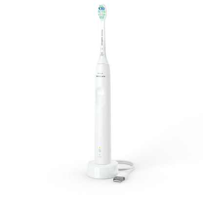 Philips Sonicare 4100 Power Toothbrush, Rechargeable Electric Toothbrush with Pressure Sensor, White HX3681/23